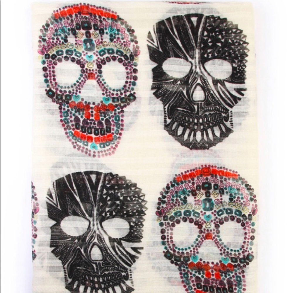 Sugar Skull Scarf - Picture 6 of 6